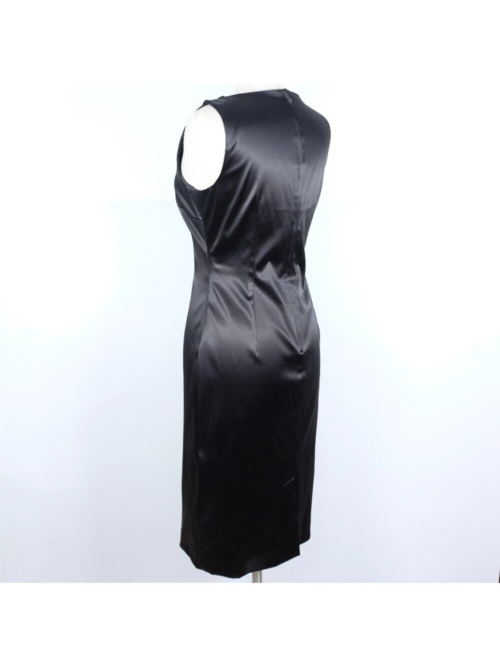 Dolce&Gabbana stretch dress 48 US 12 black satin bodycon - Picture 4 of 14